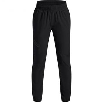 UA Unstoppable Woven Jogger – Black, Youth 140‑150 cm