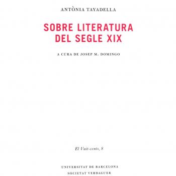 Sobre literatura del segle xix