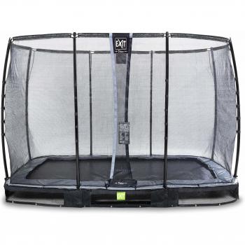 Eleganter Boden-Trampolin 214x366 cm – Schwarz, mit hochwertigem Sicherheitsnetz