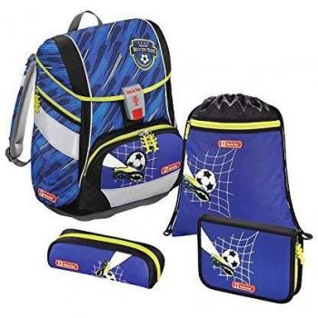 Schulranzen „Team Soccer“ 2‑in‑1 Set – 4 Komponenten