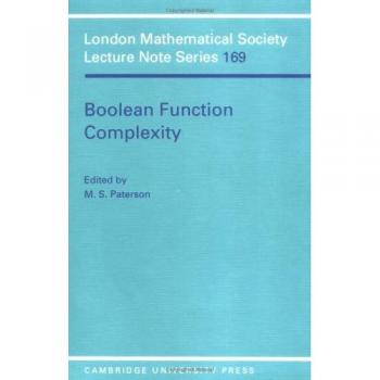 LMS: 169 Boolean Function Complexty (London Mathematical Society Lecture Note Series, Band 169)