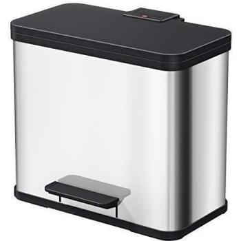 Cubo Ecológico Hailo 0630-200 L 17+9 – Metal Inoxidable