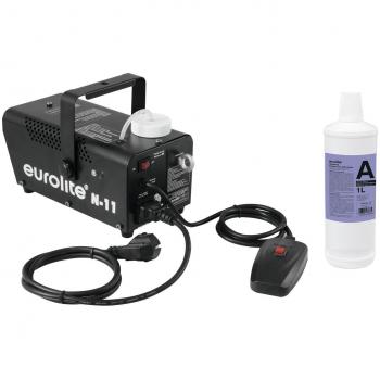 EUROLITE Set N11 LED Hybrid blau Nebelmaschine + A2D Action Smoke Fluid 1l