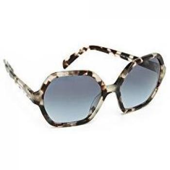 Prada 0Pr06Ss Uao4R2 56 Occhiali da Sole Marrone Spotted Opal Brown/Blueegradient Donna