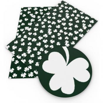 St. Patrick’s Vinyl‑Blatt 20 × 33 cm – synthetisches Leder für Haarknoten, Ohrhänge & DIY‑Kunst