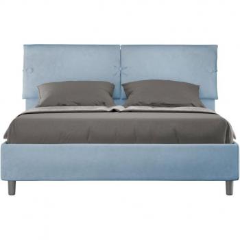 Matrimonio Comfort Azzurro 160x190 Sleep‑Sleeper con microfibra e assenza di rete