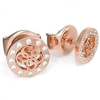 Pendientes de acero inoxidable chapado en oro rosa UBE79035