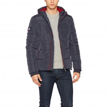 Superdry Sports Puffer, Chaqueta Deportiva Hombre, Azul, Talla M