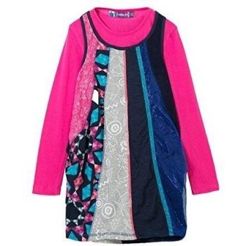 Desigual VEST_SAINT Paul, Vestido Infantil, Azul Marino, 164 cm