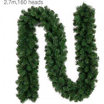 Xmas 2.7M Artificial Green Garland