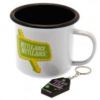 Beetlejuice I Myself Am Strange And Unusual Enamel Mug Set