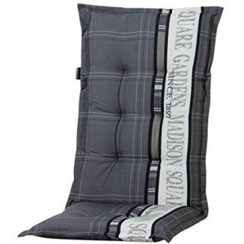 Cuscino per Sedia Schienale Alto Madison Garden 123x50 cm Grigio PHOSA056