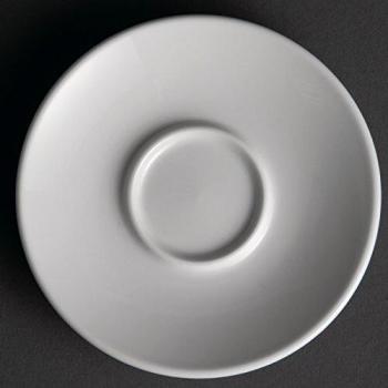 Pack of 12 Olympia Whiteware 120mm Espresso Saucers