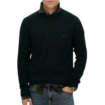 Wollmix‑Pullover Superdry für Herren – Dunkelgrüner Stil, XL