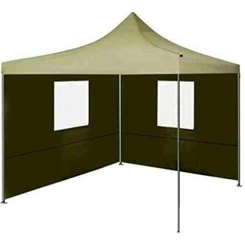 Cenador de Eventos Plegable 3x3 m con 2 Paredes