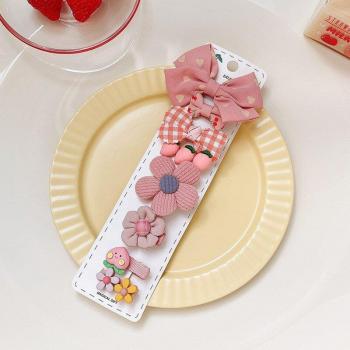 Set de 8 Pinzas Suaves con Flor de Caramelo