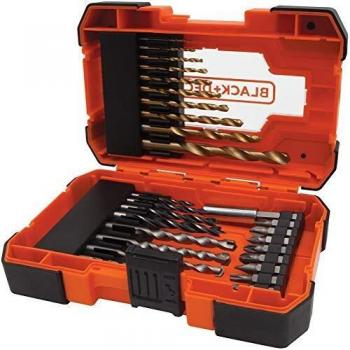Conjunto Profissional de 27 Brocas e Pontas Black & Decker