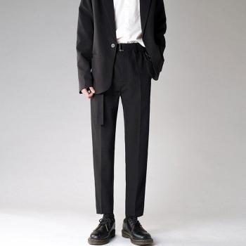 Pantalon d'affaires homme en coton uni