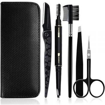 Reise‑Set für Damen & Herren: GiBot Augenbrauen‑Tools (Pinzette, Schere, Bürste)