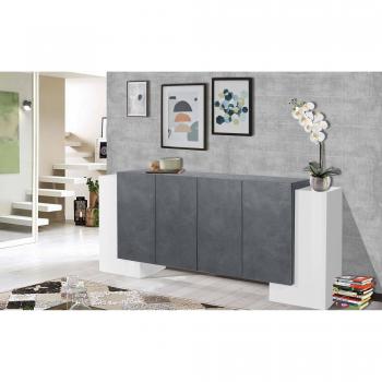 Salon Nando – Buffet de style italien, 6 portes, dimensions 210×45×85 cm