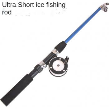 Pêche glacée compacte 74-110 cm, sous-pôle, petite canne marine, radeau de neige