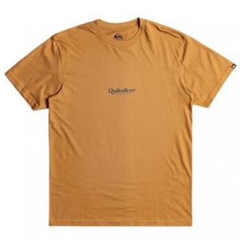 Quiksilver Men's Simple Lettering Graphic T-Shirt in Yellow