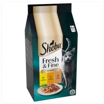 Sheba Premium Wet Cat Food – Chicken, Turkey, Duck