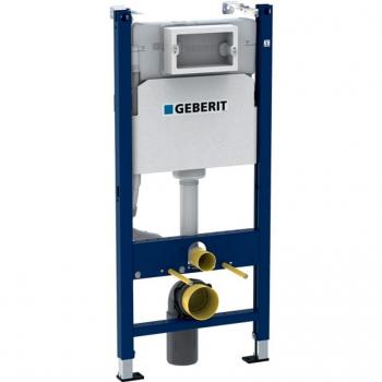 Pack WC Geberit avec Cuvette Ideal Standard Tesi Aquablade et Plaque blanche