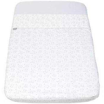 Set di Lenzuola Chicco 2 Pezzi Cotone per Culla Next2Me, Grigio con Orsetti, Riutilizzabile