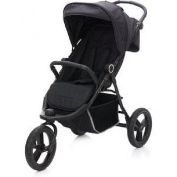 Passeggino Elite con Ruote in PU, Sportivo, Nero