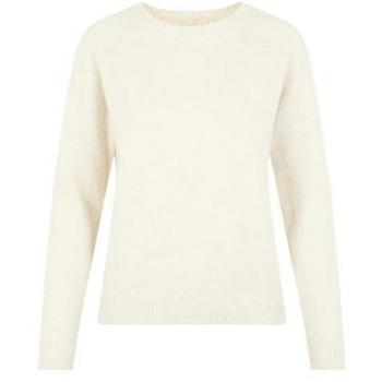 Pull à col rond gris manié manchées – Lana