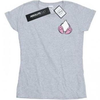 Ladies' Daisy Duck Reverse Side Cotton Top – 2X-Large, Off-White