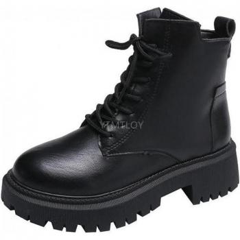 Boots Moto Neige 2024 Cuir Talon Rétro