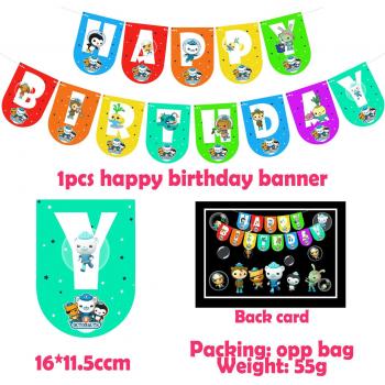 Octonauts Birthday Celebration Balloon and Cake Topper
