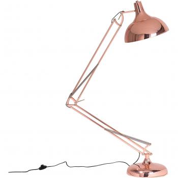 Lampada Pavimento Rame Rosso Moderna