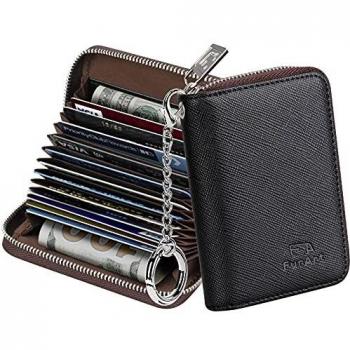 Portefeuille avec Porte-clés Blocage RFID pour Femmes et Hommes