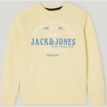 Sudadera Jack&Jones Junior Minds amarilla sin capucha para niño