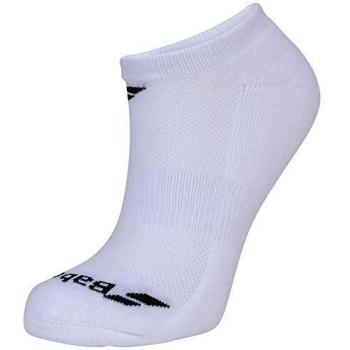 White Babolat Invisible Tennis Socks Set of Three, Size 35-38