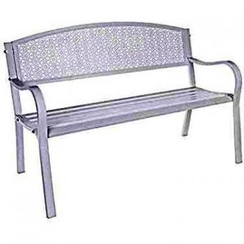 Panca Jodie elegante in bianco per giardino