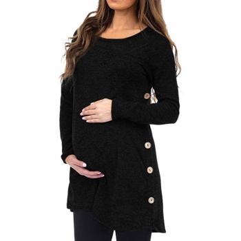 Blusa con botón de otoño-invierno