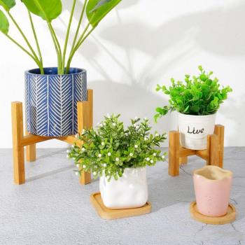 Soporte Decorativo de Bambú para Flores