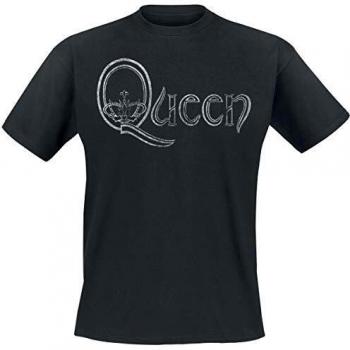Queen Herren T-Shirt mit Logo in schwarz