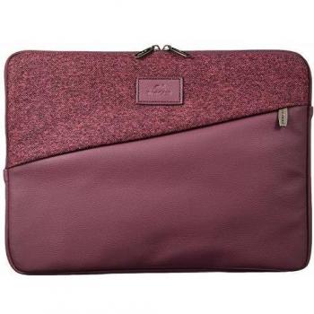 Laptop Sleeve aus Kunstleder in Rot von RIVACASE für MacBook Pro 13/7903 in Größe bis 13 Zoll mit Ge