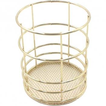Iron Wire Basket in Rose Gold