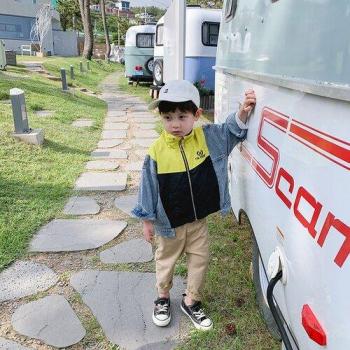 Abrigo de Denim para Niños con Costura Lian Shan