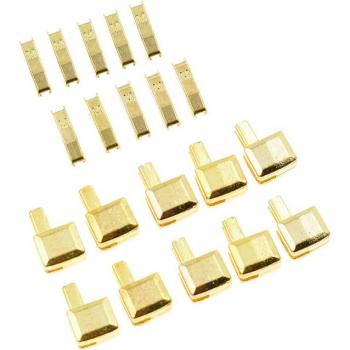 Chzimade 10 Sets Metal Repair Zipper Stoppers for Clothes
