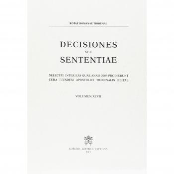 Decisiones seu sententiae. Selectae inter eas quae anno 2005 prodierunt cura eiusdem apostolici tribunalis editae