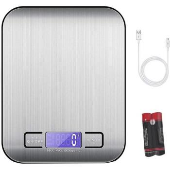10Kg/1G Stainless Steel Kitchen Scale with LCD Display