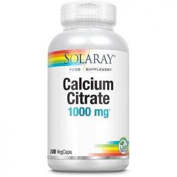 Calcio Citrato 1000mg Solaray 240 Cápsulas Suplemento