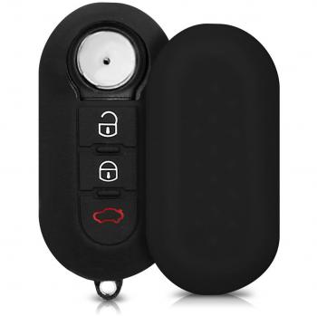 Kwmobile Silicone Key Cover for Fiat Lancia 3 Button Flip Key